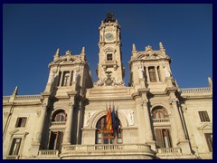 Plaza del Ayuntamiento 40 - the Town Hall, beautiful but not white anymore. 